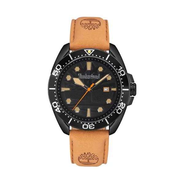 Timberland Montre Timberland Carrigan en Cuir Marron
