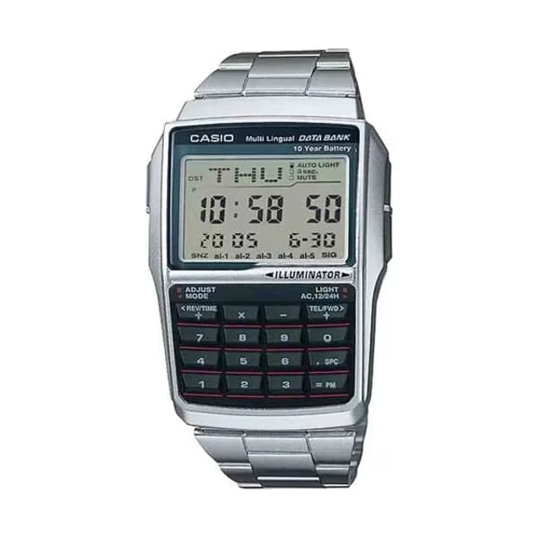 Casio Montre Casio Vintage - Edgy Collection Databank - Argent - DBC-32D-1A