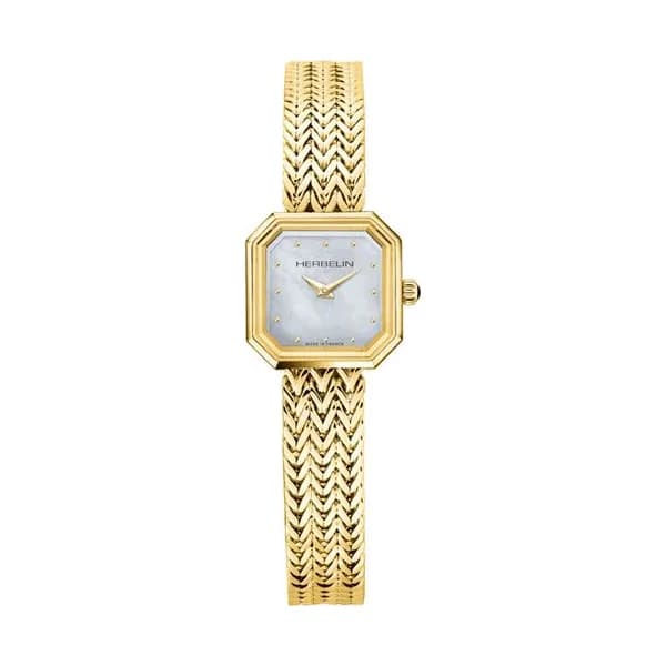 Michel Herbelin Montre michel herbelin Octogone Acier et PVD Doré 22,2 mm - 17436BP19