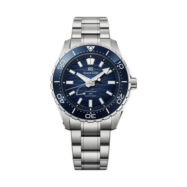 Grand Seiko Montre Grand Seiko Evolution 9 Spring Drive U.F.A. Ushio 300 Diver cadran bleu bracelet titane 40,8 mm