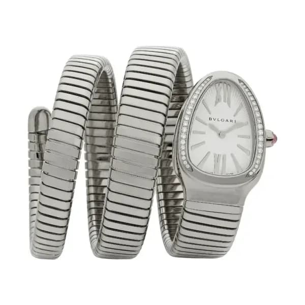 Bulgari Montre quartz Femme Serpenti Blanc