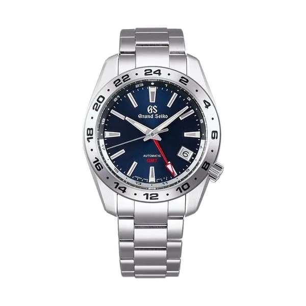 Grand Seiko Montre Grand Seiko Sport Automatique GMT Cadran bleu bracelet acier 40,5 mm