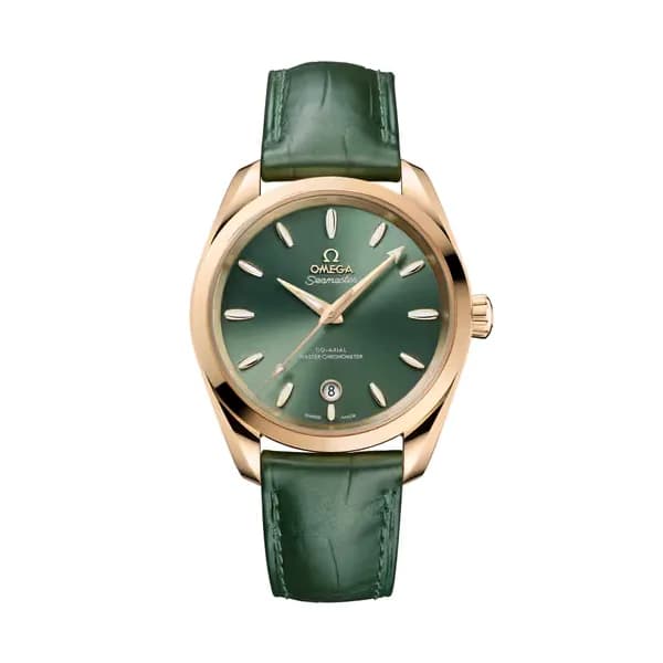 Omega Seamaster 38 mm, or Moonshine™ sur cuir