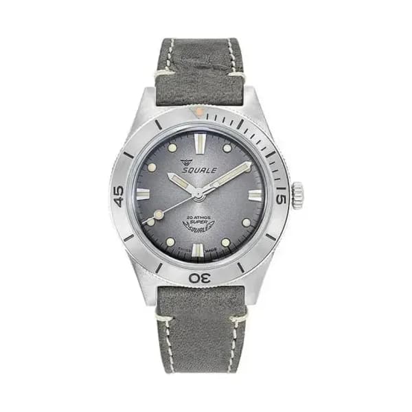 Squale Montre Super-Squale Sunray Grey Leather SUPERSSG.PG