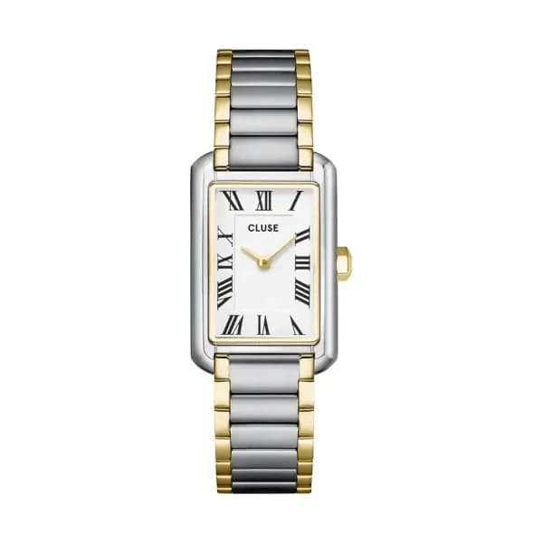Cluse Belisenna Watch Steel, White, Two-tone