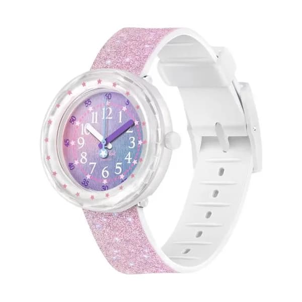 Flik Flak Montre Flik Flak Pearlaxus en Plastique Rose