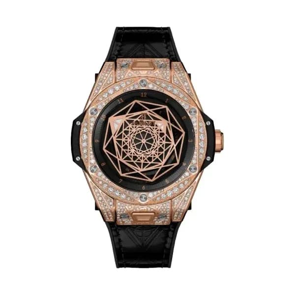 Hublot Sang Bleu King Gold Pavé