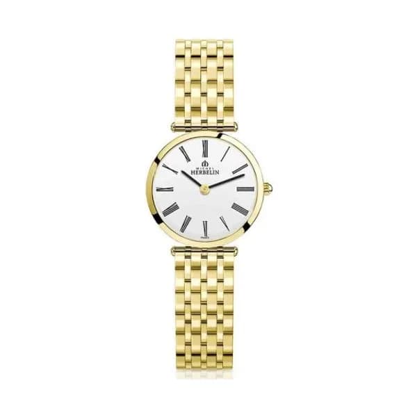 Michel Herbelin Montre Michel Herbelin Epsilon Acier PVD Doré 28 mm - 17116/BP01N