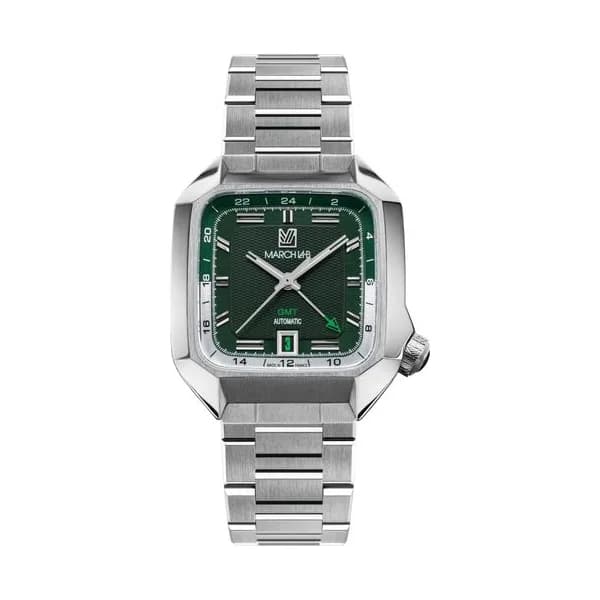 March LA.B Montre March LA.B AM2 GMT Automatique Grall bracelet acier 39 mm