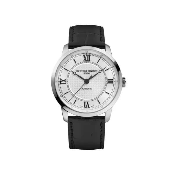 Frédérique Constant Montre Frédérique Constant Classics Première Automatique Cadran Argent Bracelet Cuir - FC-301S3B6