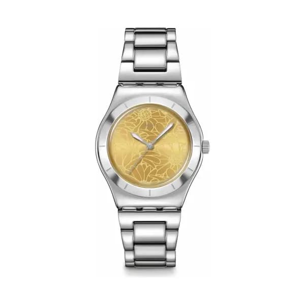 Swatch Montre quartz Femme Blossom time Jaune