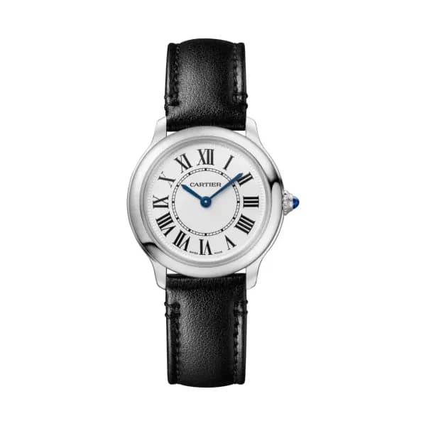 Cartier Montre quartz Mixte Ronde Argenté