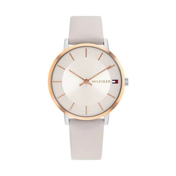 Tommy Hilfiger Montre Tommy Hilfiger en Cuir Gris