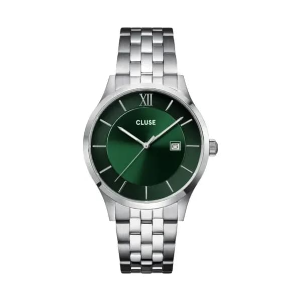 Cluse Aravis 3-Hand Watch Steel, Green, Silver Colour