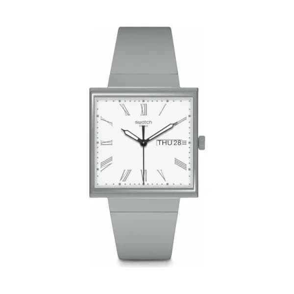 Swatch Montre quartz Mixte What if Blanc