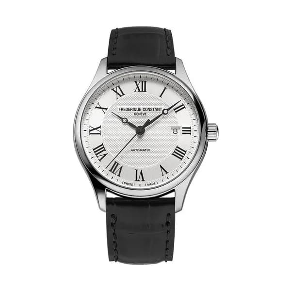 Frédérique Constant Montre Frédérique Constant Classics Index Automatic cadran blanc bracelet cuir 40 mm