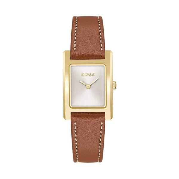 Hugo Boss Montre Boss Collection Lucy en Cuir Marron