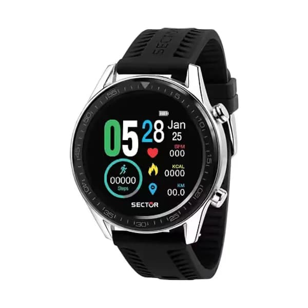 Sector Montre Connectée Mixte SECTOR en Silicone Noir