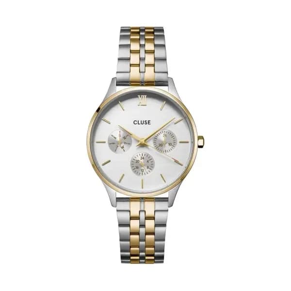 Cluse Minuit Multifunction Watch Steel, Two-Tone