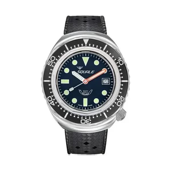 Squale Montre 2002 Black Round Dots 2002.SS.BK.BK.HT