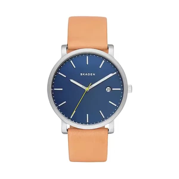 Skagen Montre Homme SKAGEN en Cuir Marron Etanche