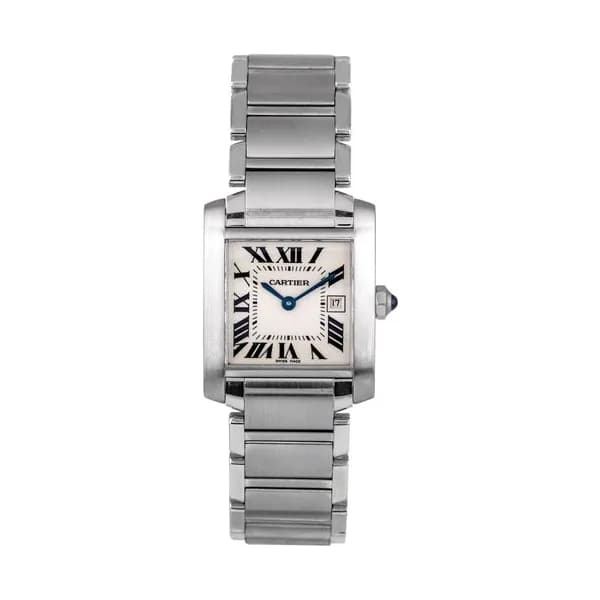 Cartier Montre Cartier Tank Française Ref. 2465 quartz 25 x 30 mm Full Set