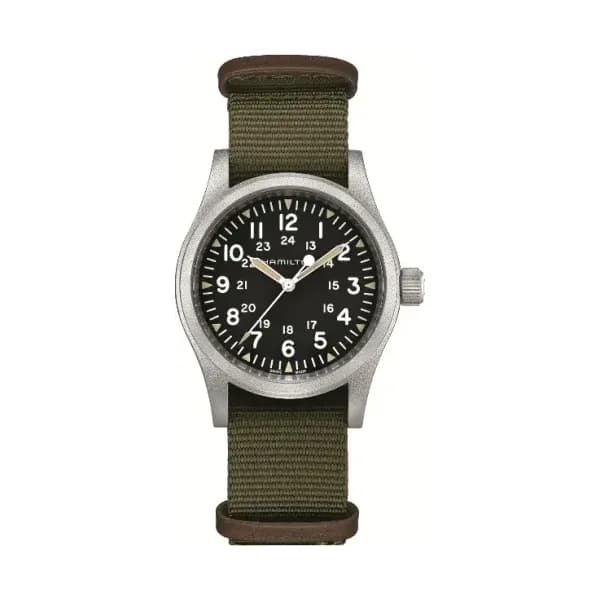 Hamilton Montre mécanique Homme Khaki field Noir