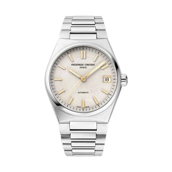 Frédérique Constant Montre Frédérique Constant Highlife Ladies automatique cadran beige bracelet acier 34 mm