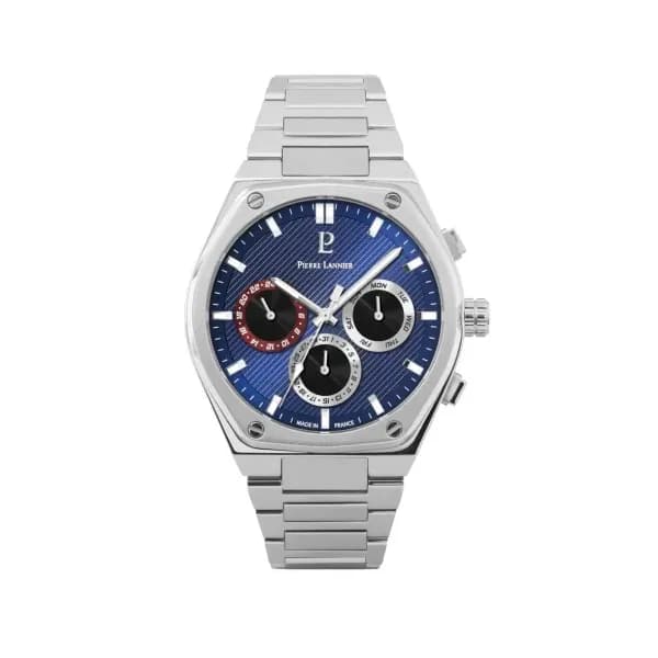 Pierre Lannier Montre quartz Homme Copilote Bleu