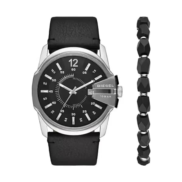 Diesel Montre Homme DIESEL en Cuir Noir Etanche