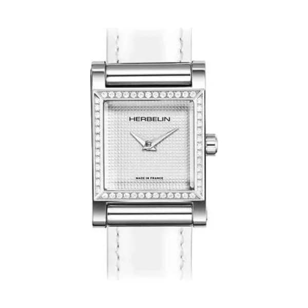 Michel Herbelin Montre Antares Personalisable- Boîtier Steel Edition - Diamants - H17144AP52Y02