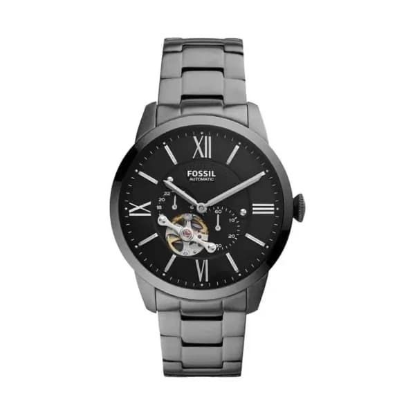 Fossil Montre Homme FOSSIL AUTOMATIC en Acier Gris Etanche