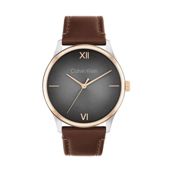 Calvin Klein Montre Calvin Klein Collection Ascend en Cuir Marron