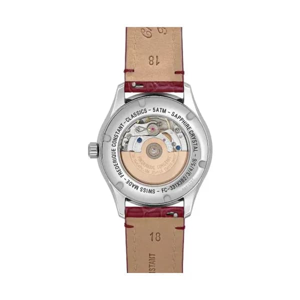 Frédérique Constant Montre Frédérique Constant Classics Elegance Luna Automatique Cadran Nacré Bracelet Cuir - FC-331MPWRD3B6