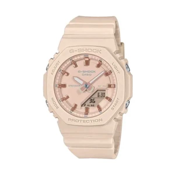 Casio Montre GShock Classic - Série GMA- P2100M- Rose poudré 46 x 40.2 mm- GMA-P2100M-4A