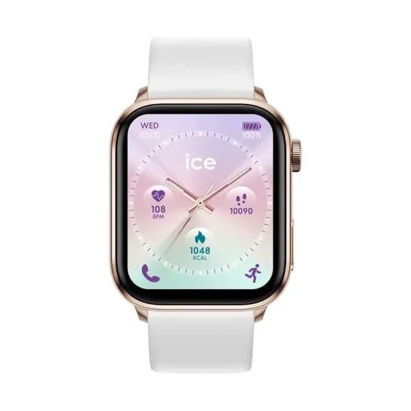Ice Watch Montre Connectée Ice Watch Collection Ice Smart en Silicone Blanc