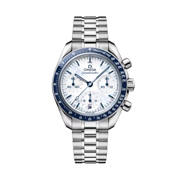 Omega Speedmaster 38 mm, acier sur acier