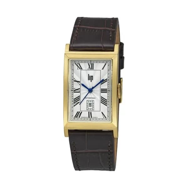 Lip Montre Lip Churchill T26 Automatique - Homme - cadran Blanc- - Acier PVD Doré - 671935