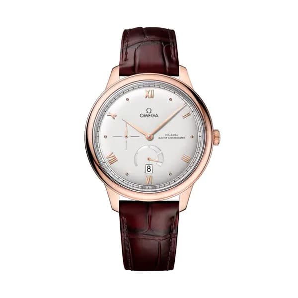 Omega De Ville 41 mm, or Sedna™ sur bracelet en cuir
