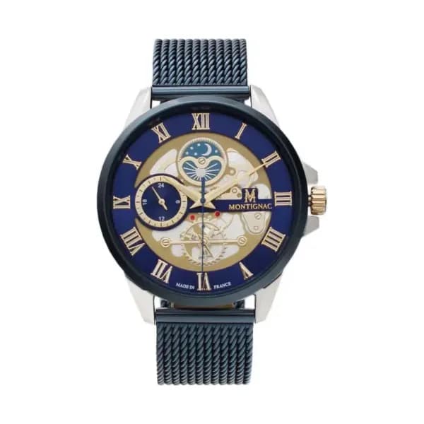 Montignac Montre Montignac Round Bleu
