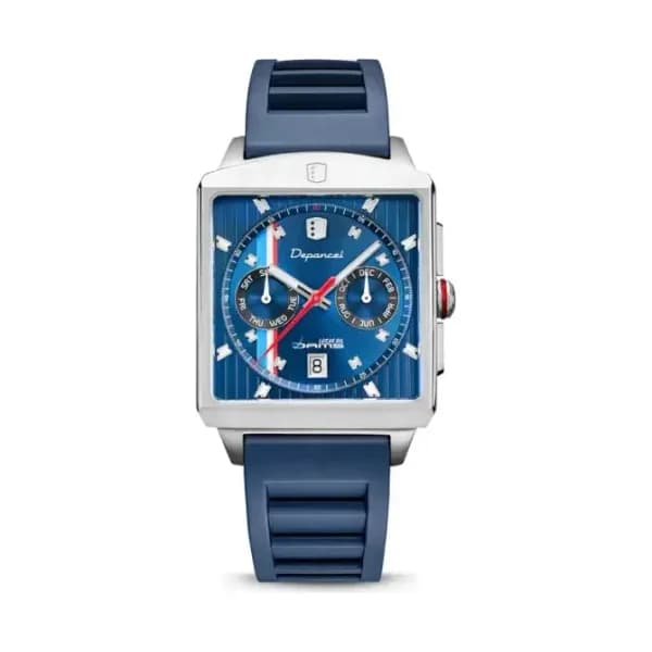 Depancel Montre Depancel x Dams Lucas Oil Série-R01 Edition Limitée Bracelet Caoutchouc Bleu
