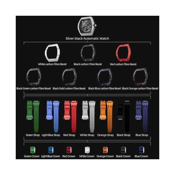 Tsar Bomba Montre Tsar Bomba - Elemental Series Set Carbone 7 combinaisons - TBSET8218CF701