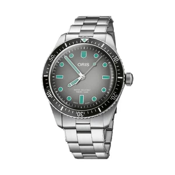Oris Montre Oris Divers Sixty-Five automatique cadran gris bracelet acier 40 mm