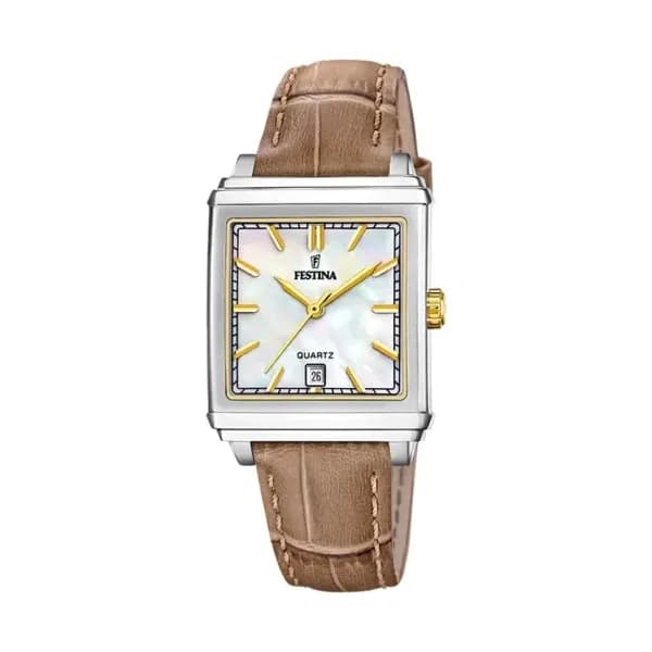 Festina Montre Festina On the Square Nacre Blanche