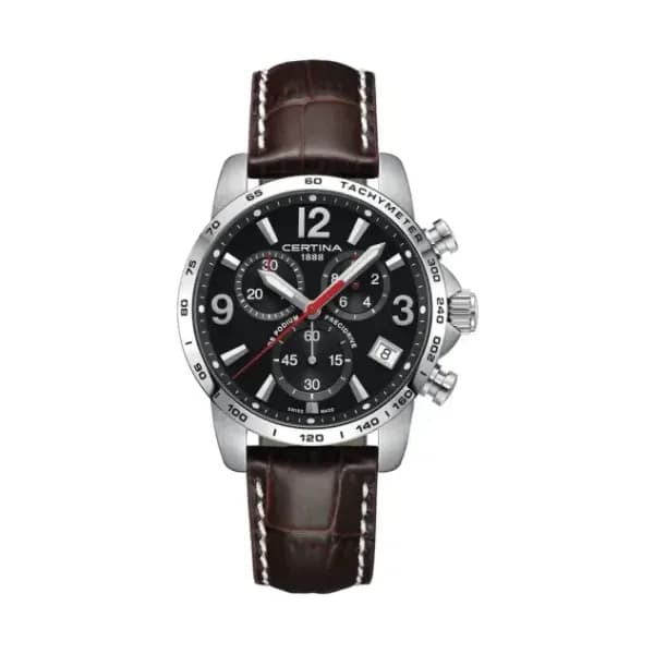 Certina Montre Certina DS Podium Chronograph 1/10 sec Quartz Cadran Noir