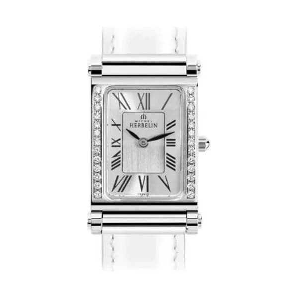 Michel Herbelin Montre Antares Personalisable- Boîtier Steel Edition Diamants - H17048AP26Y01