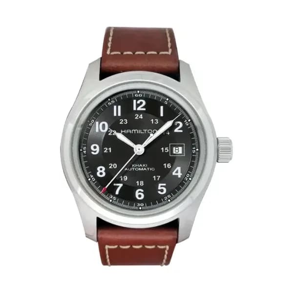Daniel Gérard Montre Occasion Hamilton Khaki Field 42 mm Bracelet Cuir