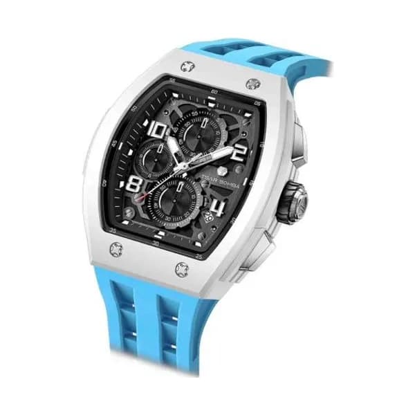 Tsar Bomba Montre Tsar Bomba Elemental Bioceramique Date - TB8224B-Bleu