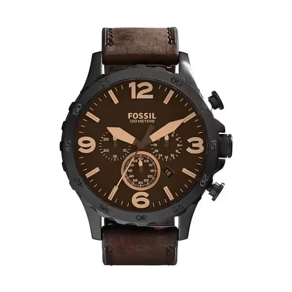 Fossil Montre Analogique Homme Fossil Cuir Marron JR1487