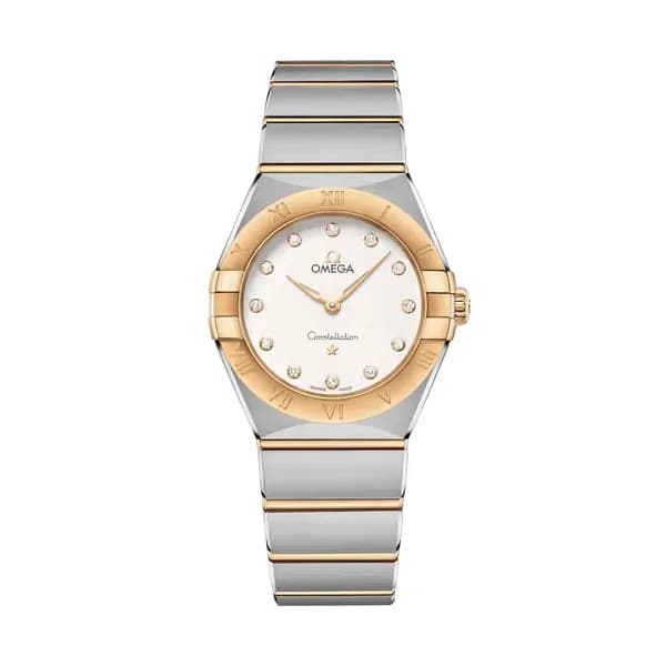 Omega Constellation 28 mm, acier - or jaune sur acier - or jaune
